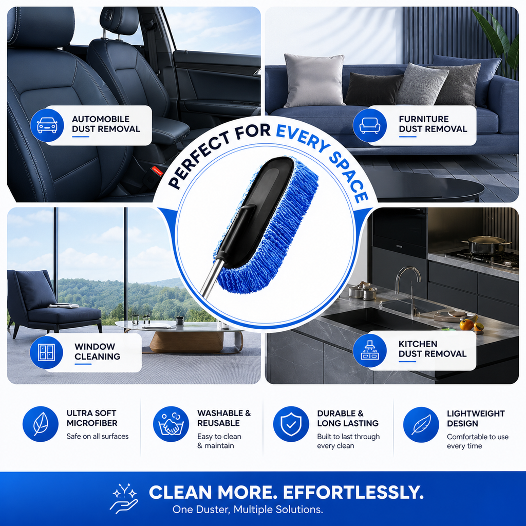 Imported Microfiber Car Duster + FREE Microfiber Cloth + 🎁Rs.400 Gift Voucher + Free Delivery📦