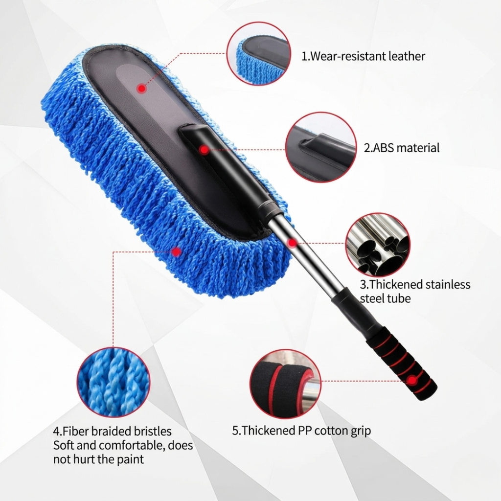 Imported Microfiber Car Duster + FREE Microfiber Cloth + 🎁Rs.400 Gift Voucher + Free Delivery📦