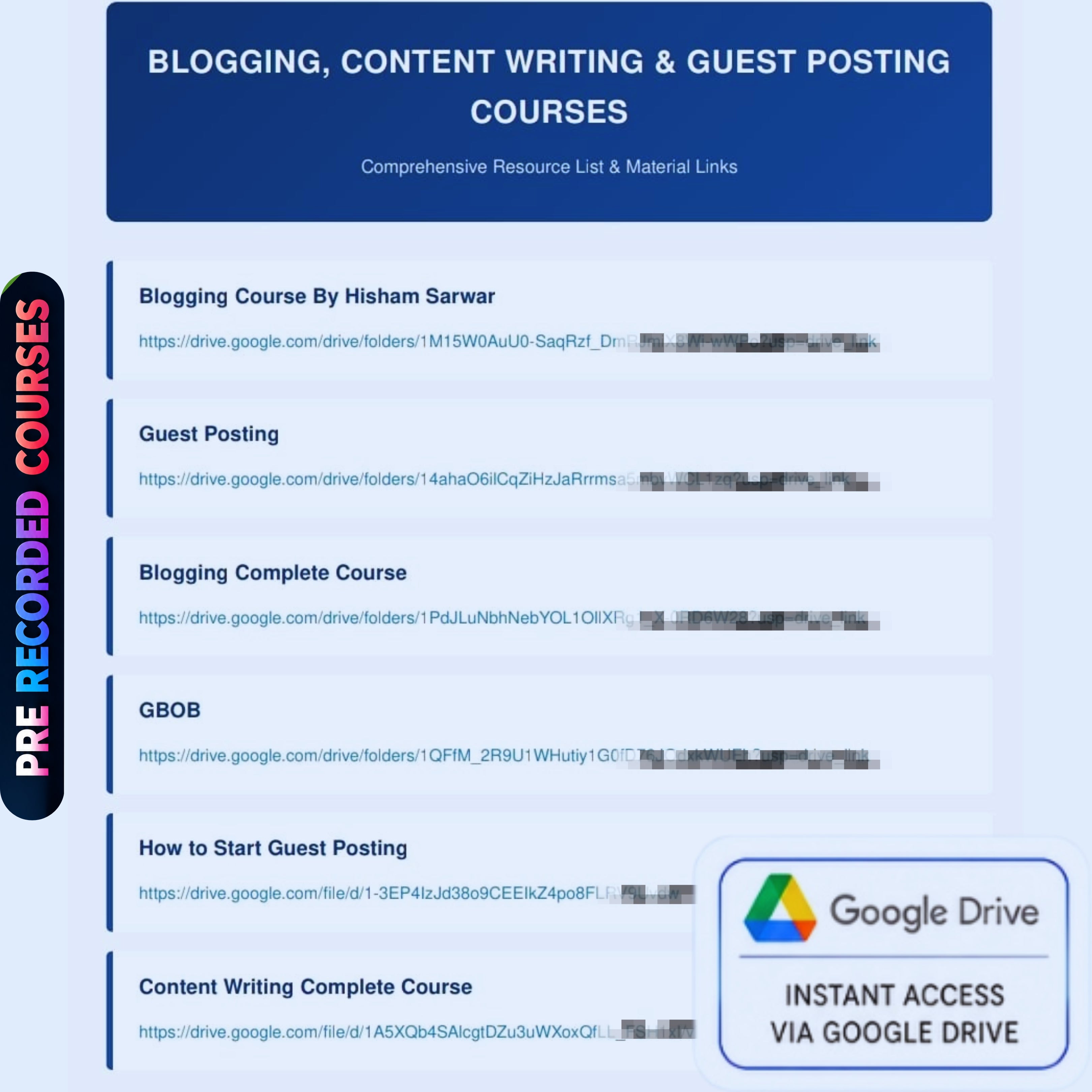 Blogging, Content Writing & Guest Posting Courses + Free (Freelancing & Spoken English Courses)