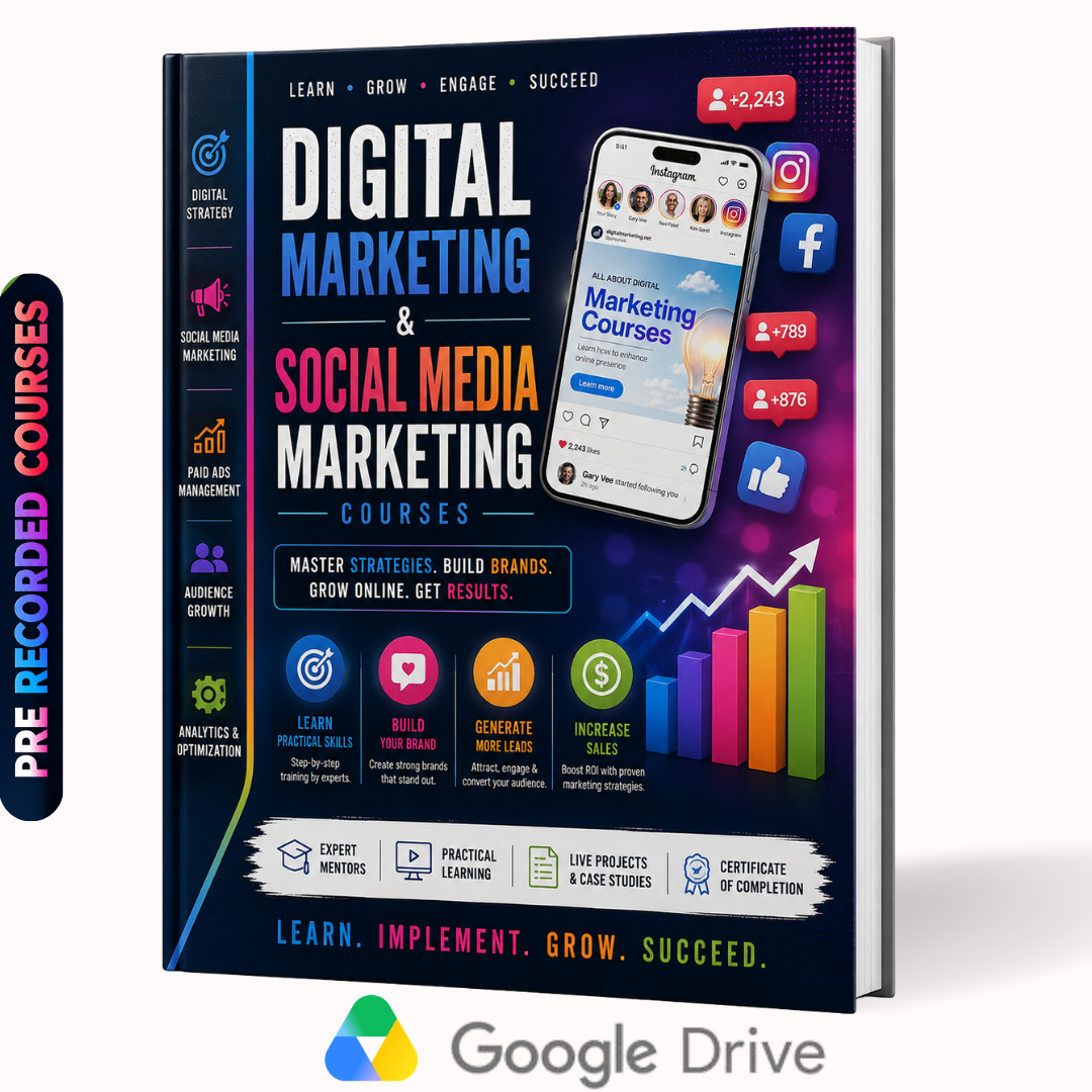 Digital Marketing & Social Media Marketing Courses + Free Gift (Freelancing & Spoken English Courses)